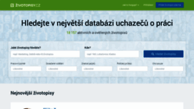 What Zivotopisy.cz website looked like in 2019 (4 years ago)