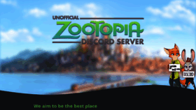 What Zootopiadiscord.com website looked like in 2019 (4 years ago)