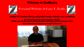 What Zeolla.org website looked like in 2019 (4 years ago)