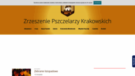 What Zrzeszeniepszczelarzykrakowskich.pl website looked like in 2019 (4 years ago)