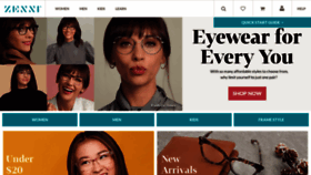 What Zennioptical.com website looked like in 2019 (4 years ago)