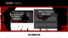 What Zacharybabcock.com website looked like in 2019 (4 years ago)
