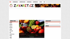 What Zavarit.cz website looked like in 2019 (4 years ago)