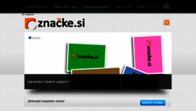 What Znacke.si website looked like in 2019 (4 years ago)