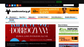 What Zambrowiacy.pl website looked like in 2019 (4 years ago)