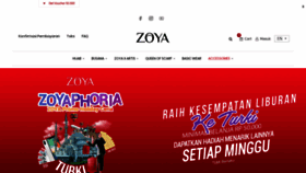 What Zoya.co.id website looked like in 2019 (4 years ago)