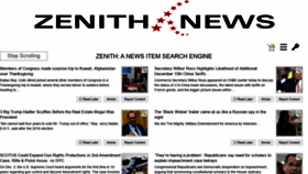 What Zenith.news website looked like in 2019 (4 years ago)