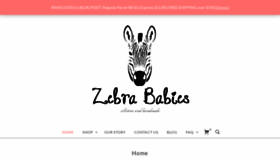 What Zebrababies.com.au website looked like in 2019 (6 years ago)