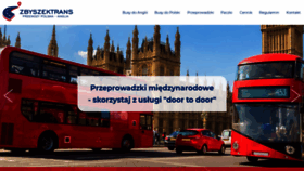 What Zbyszektrans.pl website looked like in 2019 (4 years ago)