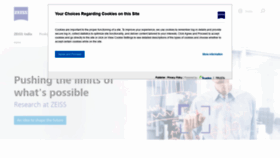 What Zeiss.co.in website looked like in 2019 (4 years ago)