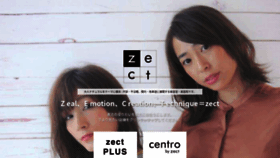 What Zect.jp website looked like in 2019 (4 years ago)
