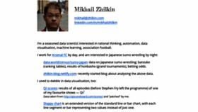 What Zhilkin.com website looked like in 2019 (4 years ago)
