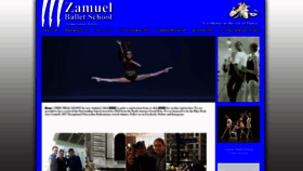 What Zamuelballet.com website looked like in 2019 (4 years ago)