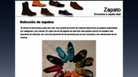 What Zapato.org.es website looked like in 2019 (4 years ago)