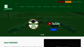 What Zamorano.edu website looked like in 2019 (5 years ago)