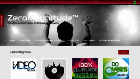 What Zeromagnitude.com website looked like in 2019 (4 years ago)
