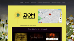 What Zionlutheranclark.org website looked like in 2019 (4 years ago)