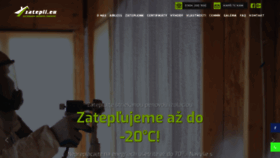 What Zatepli.eu website looked like in 2019 (4 years ago)