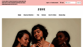 What Zovebeauty.com.au website looked like in 2019 (4 years ago)