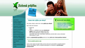 What Zelena-pujcka.cz website looked like in 2019 (4 years ago)