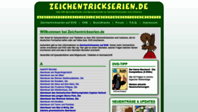 What Zeichentrickserien.de website looked like in 2019 (4 years ago)