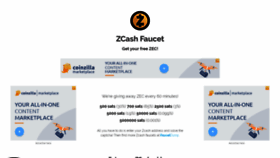 What Zcashfaucet.info website looked like in 2019 (4 years ago)