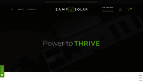 What Zampsolar.com website looked like in 2019 (4 years ago)