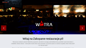 What Zakopane-restauracje.pl website looked like in 2019 (4 years ago)