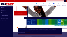 What Zimpost.co.zw website looked like in 2020 (4 years ago)