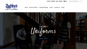 What Zoghbyuniforms.com website looked like in 2020 (4 years ago)