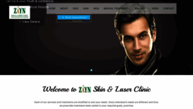 What Zaynskinclinic.com website looked like in 2020 (4 years ago)