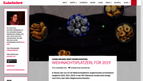 What Zuckerbaeckerei.com website looked like in 2020 (4 years ago)