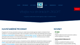 What Zksoft.cz website looked like in 2020 (4 years ago)