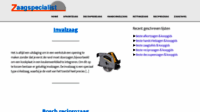 What Zaagspecialist.nl website looked like in 2020 (4 years ago)