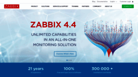 What Zabbix.com website looked like in 2020 (4 years ago)