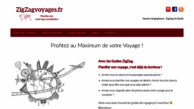 What Zigzagvoyages.fr website looked like in 2020 (4 years ago)