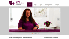 What Zahnarzt-hunderdorf.de website looked like in 2020 (4 years ago)