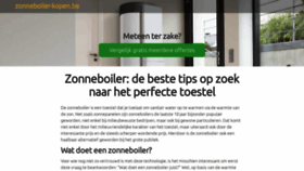 What Zonneboiler-kopen.be website looked like in 2020 (4 years ago)