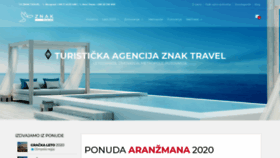 What Znaktravel.com website looked like in 2020 (4 years ago)