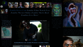 What Zombieshows.com website looked like in 2020 (4 years ago)