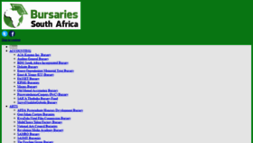 What Zabursaries.co.za website looked like in 2020 (4 years ago)