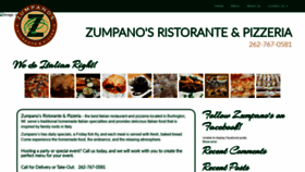 What Zumpanospizza.com website looked like in 2020 (5 years ago)