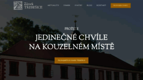 What Zamektrebesice.cz website looked like in 2020 (4 years ago)