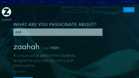 What Zaahah.com website looked like in 2020 (4 years ago)
