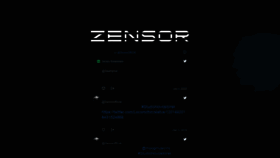 What Zensor.net website looked like in 2020 (4 years ago)