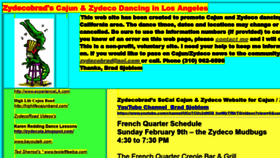 What Zydecobrad.com website looked like in 2020 (4 years ago)
