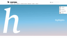What Zumtobel.com website looked like in 2020 (4 years ago)