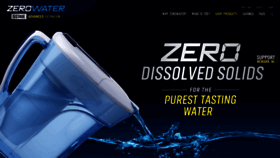 What Zerowater.com website looked like in 2020 (4 years ago)