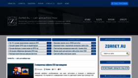 What Zornet.ru website looked like in 2020 (4 years ago)