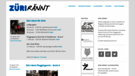 What Zueriraennt.ch website looked like in 2020 (4 years ago)